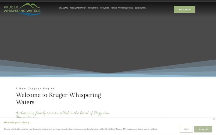 Skärmbild av krugerww.co.za