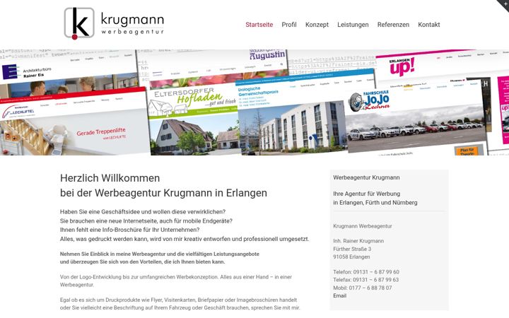 Screenshot of krugmann-werbeagentur.de
