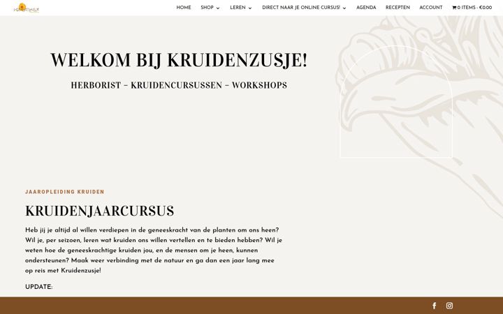 Screenshot of kruidenzusje.nl