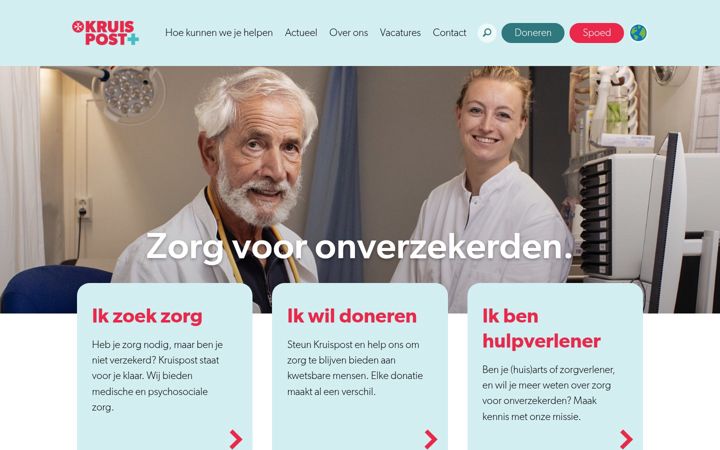 Screenshot of kruispost.nl