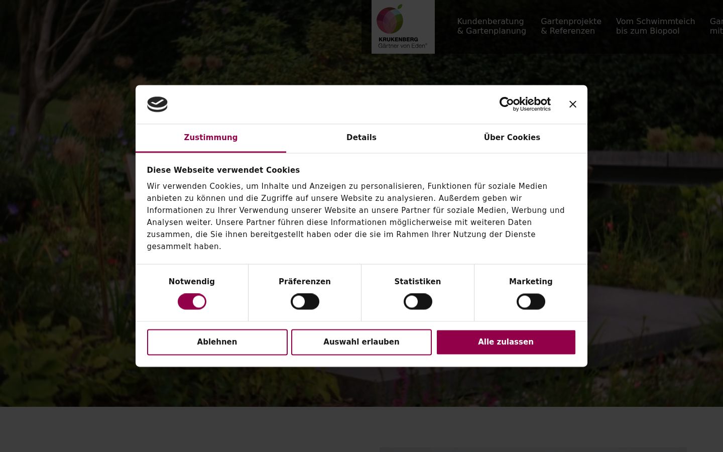 Ekrānuzņēmums ar piekrišanas baneri, kas tika rādīts pirms jebkādas mijiedarbības