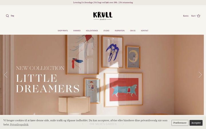 Screenshot of krullstudio.dk