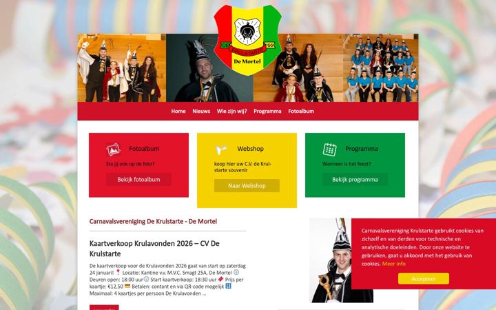 Screenshot of krulstarte.nl