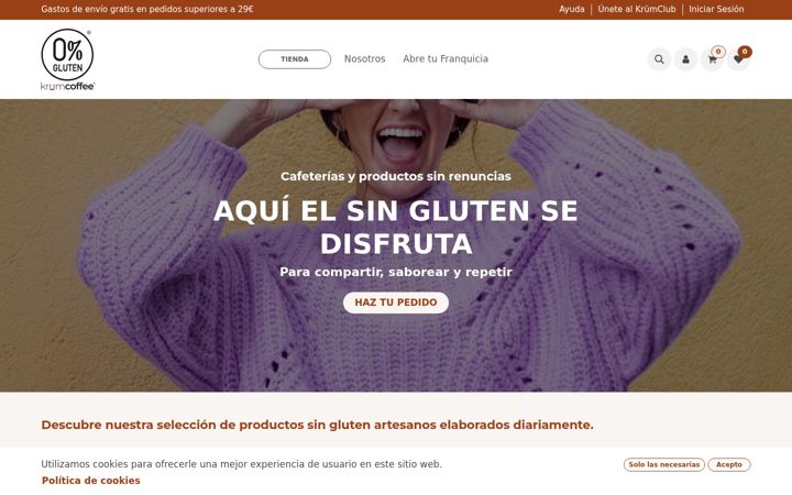 Captură de ecran a krumcoffee.com