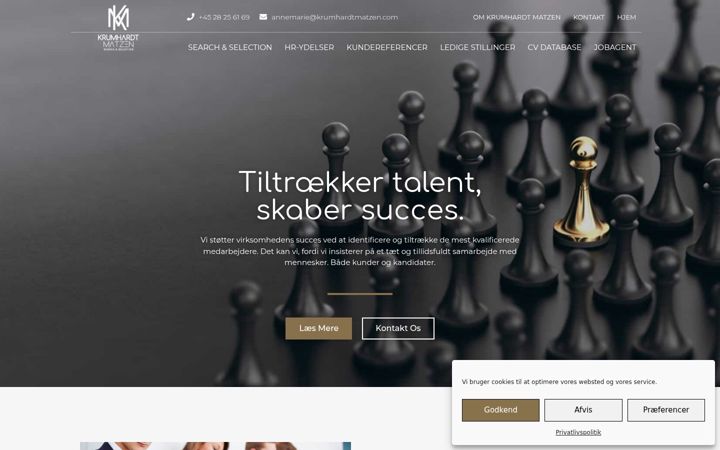 Captură de ecran a krumhardtmatzen.com