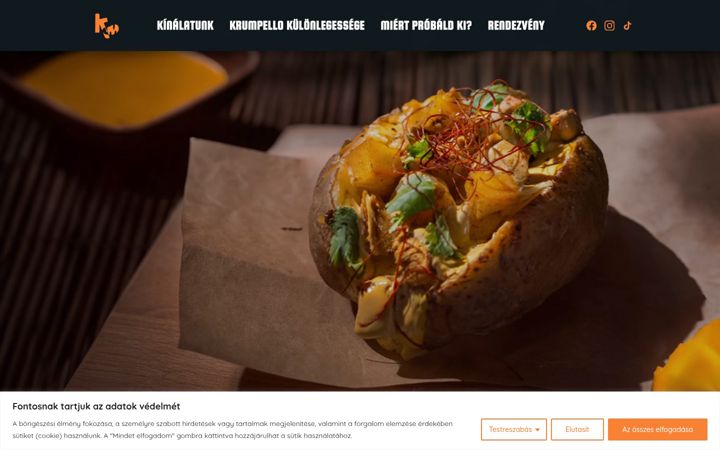 Screenshot of krumpello.hu