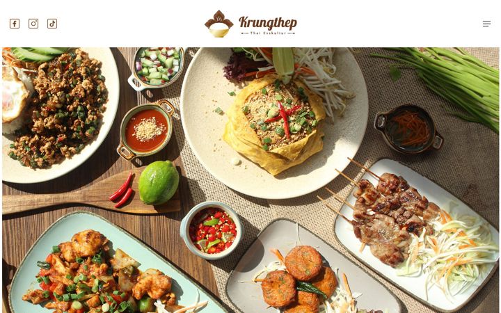 Captură de ecran a krungthep-restaurant.com
