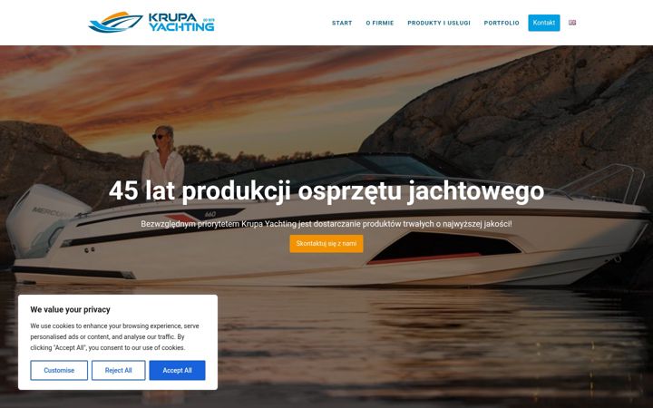 Screenshot of krupayachting.pl