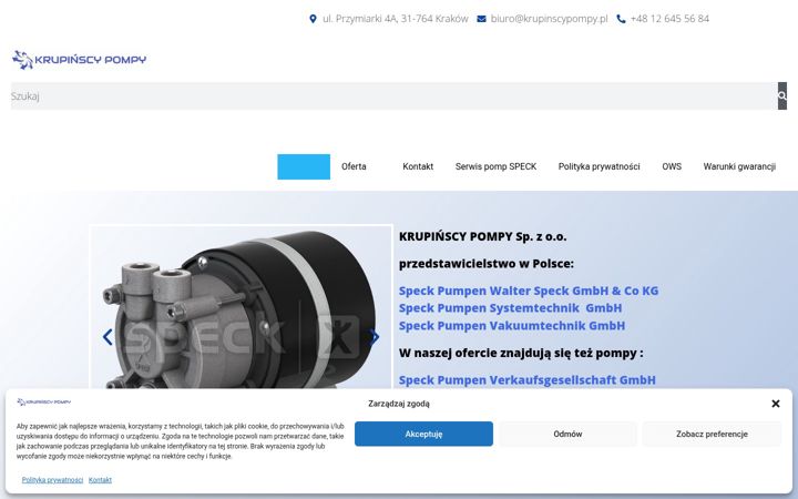 Screenshot of krupinskipompy.pl