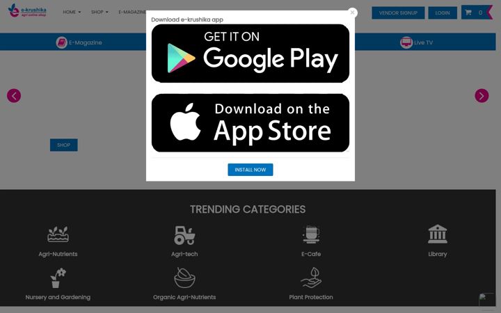 Screenshot of krushika.com