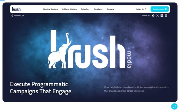 Screenshot ta' krushmedia.com