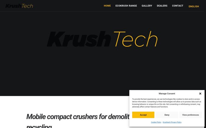 Screenshot of krushtech.eu
