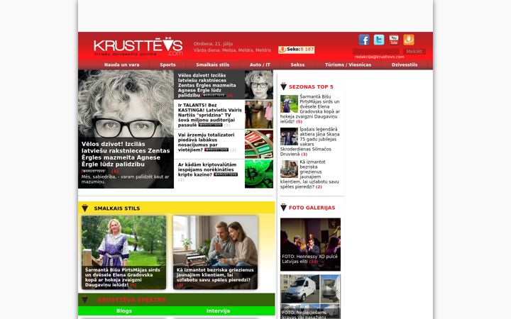 Screenshot of krusttevs.com
