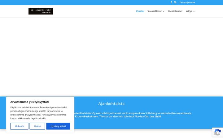 Screenshot of kruunukaluste-kiinteistot.fi