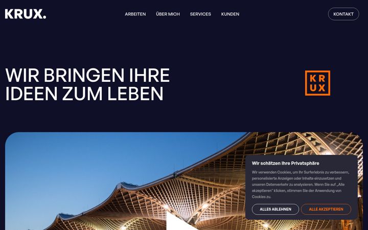 Screenshot of krux-design.de