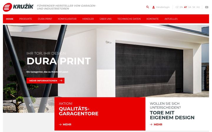 Screenshot of kruzik.at