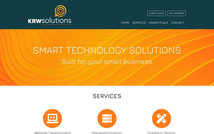 Screenshot stránky krwsolutions.com