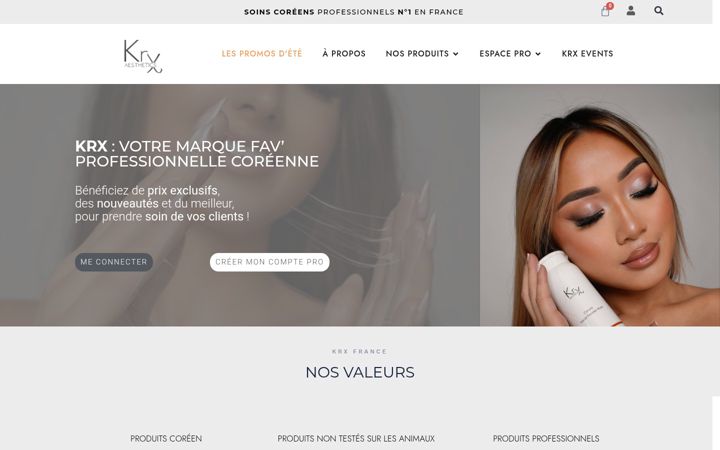 Screenshot stránky krxfrance.com