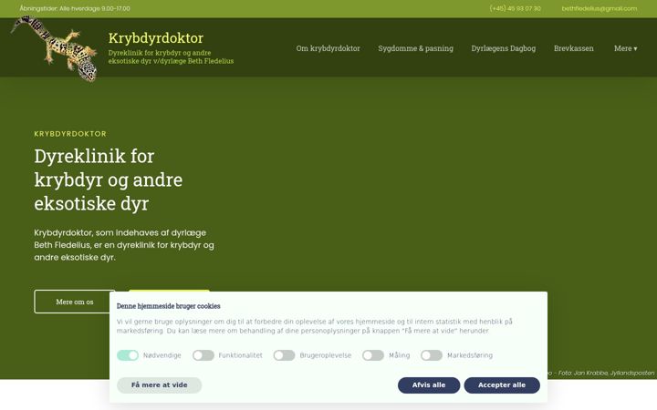 Screenshot of krybdyr.dk