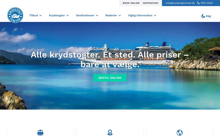 Screenshot of krydstogtcenter.dk