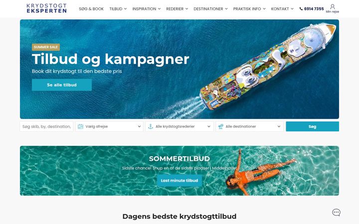Screenshot of krydstogteksperten.dk