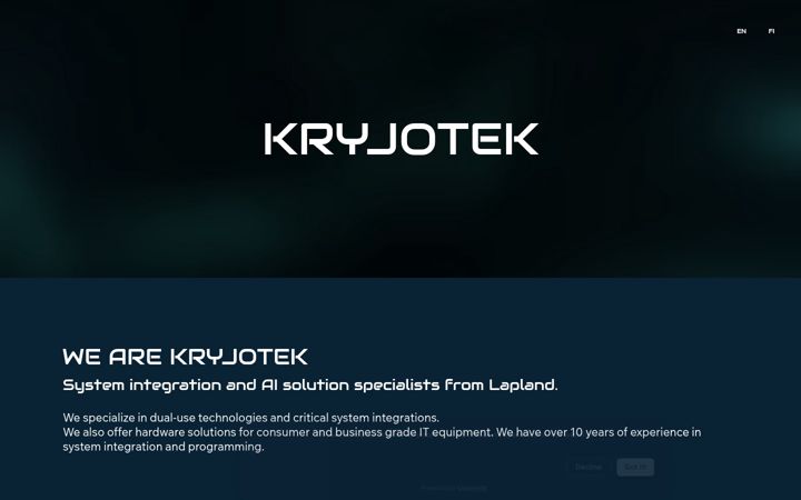 Screenshot of kryjotek.net