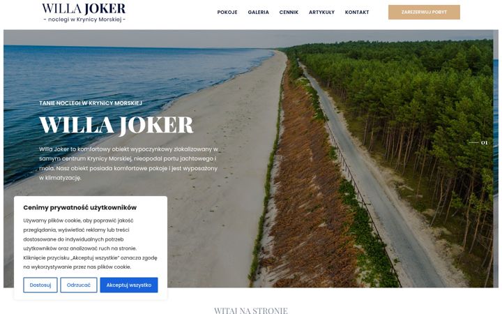 Screenshot of krynicamorska.org