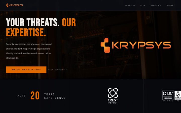 Skærmbillede af krypsys.com