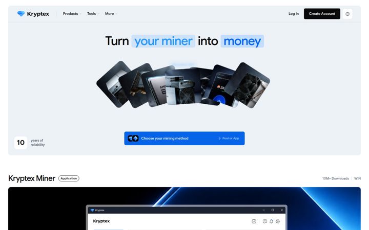 Screenshot di kryptex.com