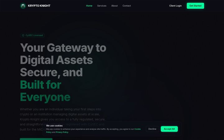 Screenshot of krypto-knight.com