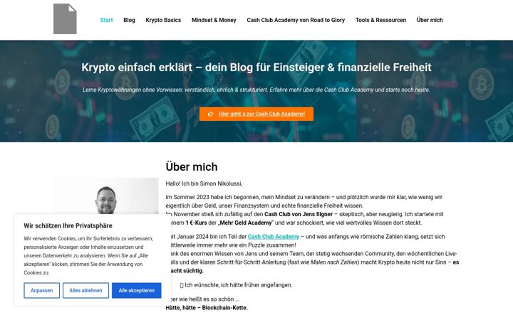 Screenshot of kryptoeinfach.com