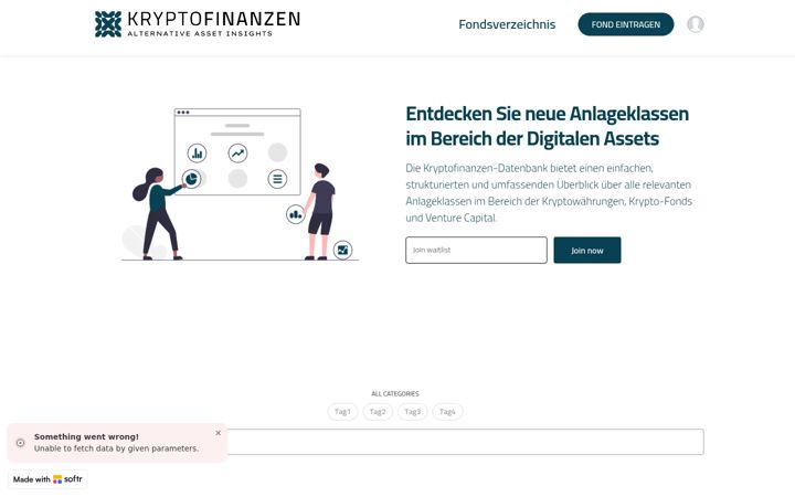 Screenshot of kryptofinanzen.net