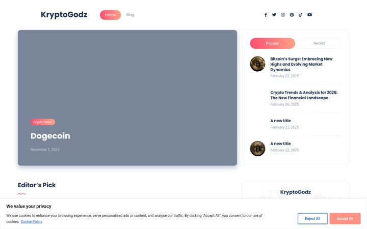 Screenshot of kryptogodz.com