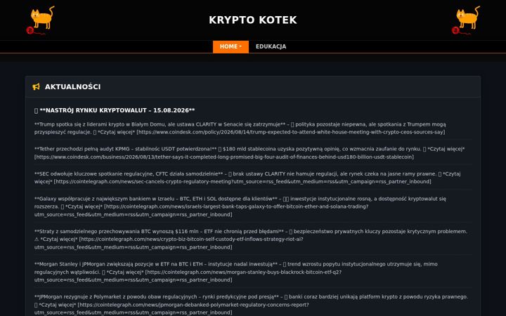 Screenshot of kryptokotek.pl