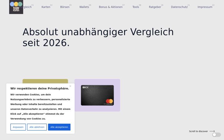 Screenshot of kryptokreditkarten.de