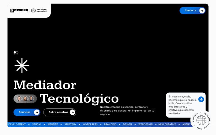 Screenshot of kryptonsolid.com