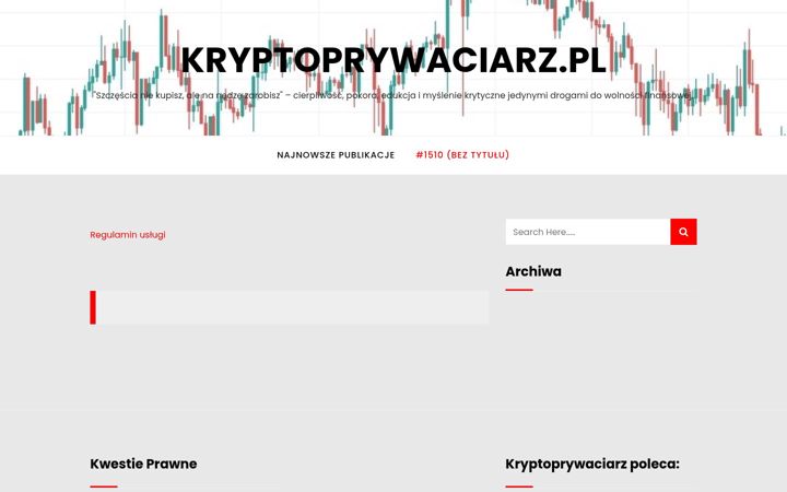 Screenshot of kryptoprywaciarz.pl
