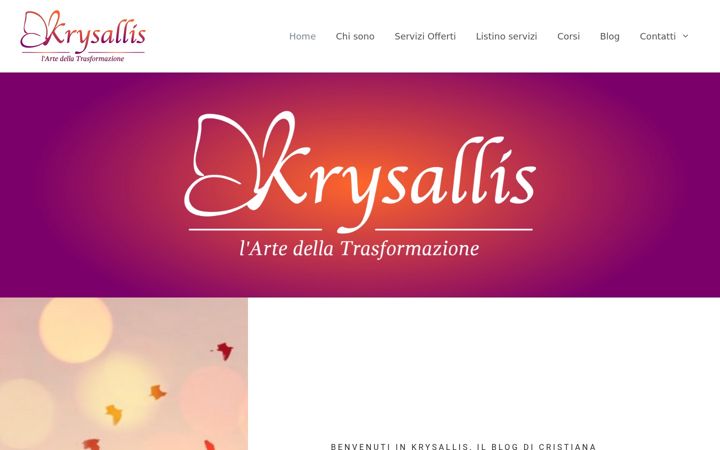 Screenshot of krysallis.it
