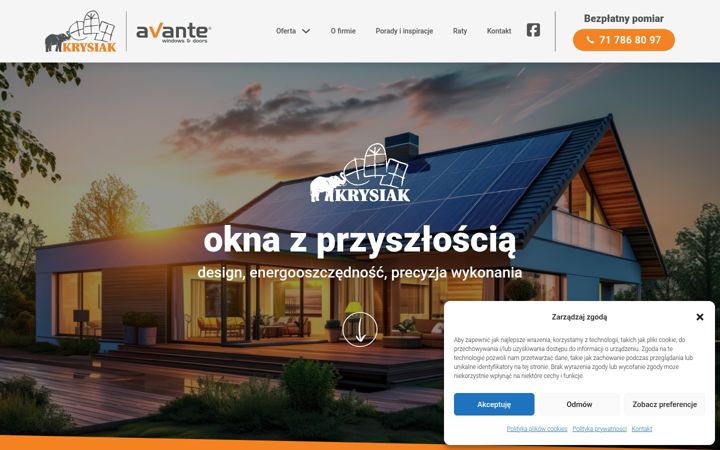 Screenshot of krysiak.wroc.pl