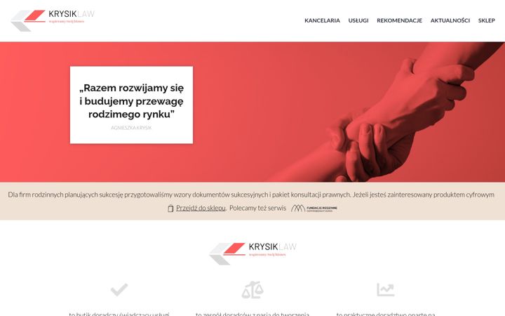 Screenshot of krysiklaw.pl