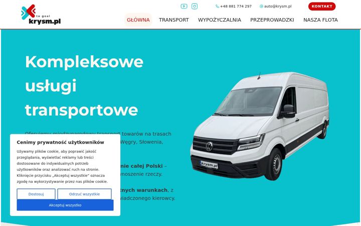 Screenshot of krysm.pl