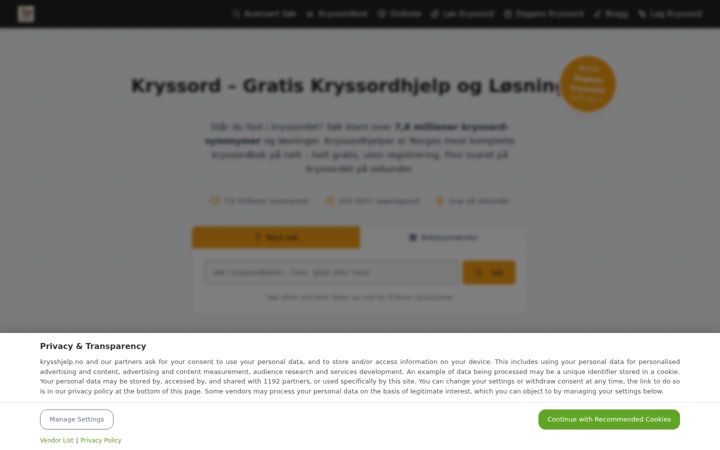 Screenshot van krysshjelp.no