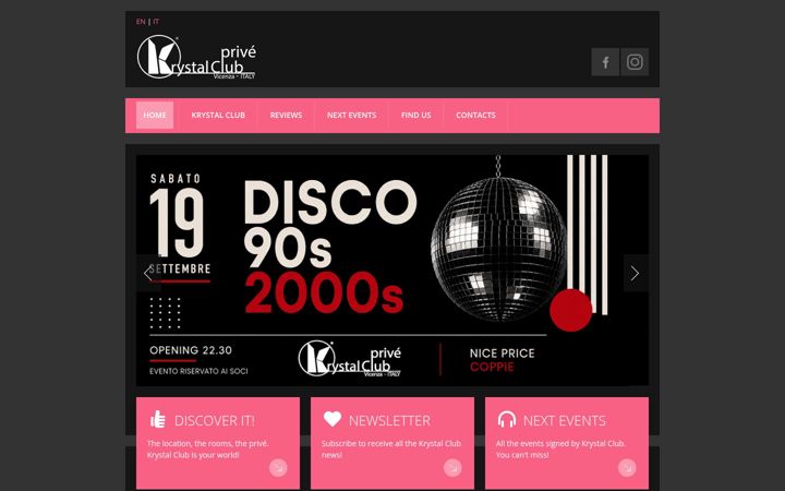 Screenshot of krystal-club.it