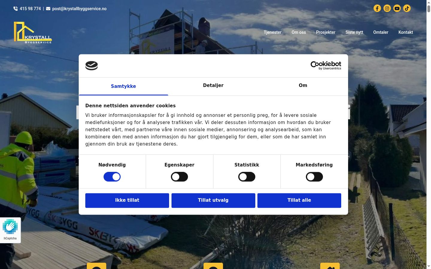 Sutikimo reklamjuostės, rodytos prieš bet kokią sąveiką, ekrano kopija