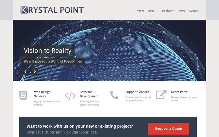 Screenshot of krystalpoint.com