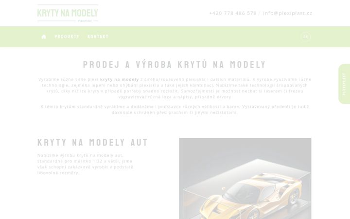 Screenshot of kryty-na-modely.cz