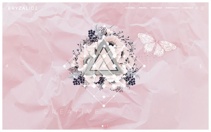 Screenshot of kryzalide.fr