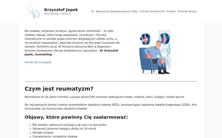 Screenshot of krzysztofjopek.pl