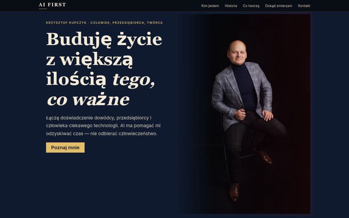 Screenshot of krzysztofkupczyk.pl