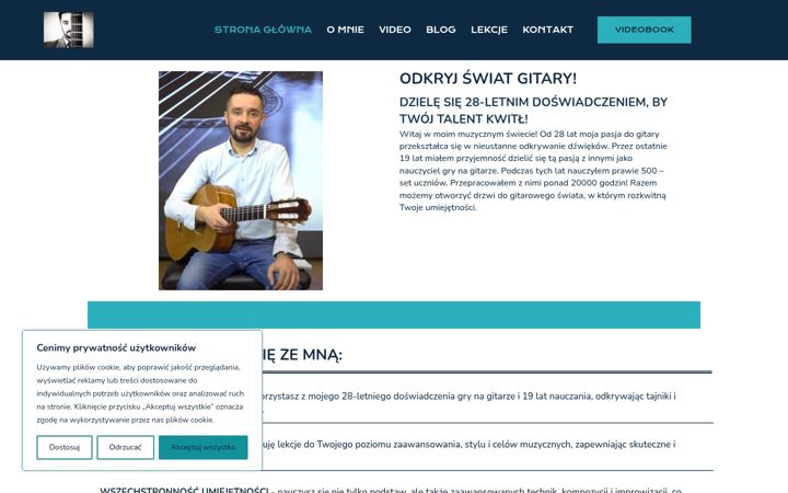 Screenshot of krzysztofprzybylo.pl